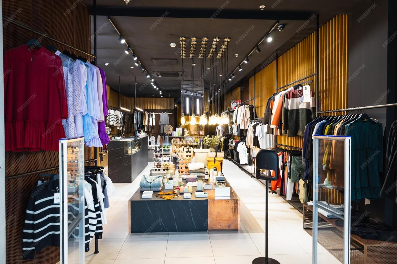 Premium Photo | Interior of a brand new fashion clothing store Premium Photo | Interior of a brand new fashion clothing store